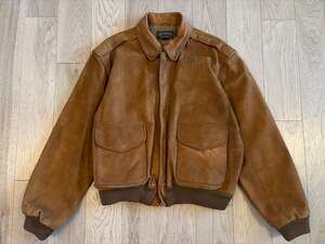 Vintage 90s Polo Country Ralph Lauren Leather A2 Bomber Jacket